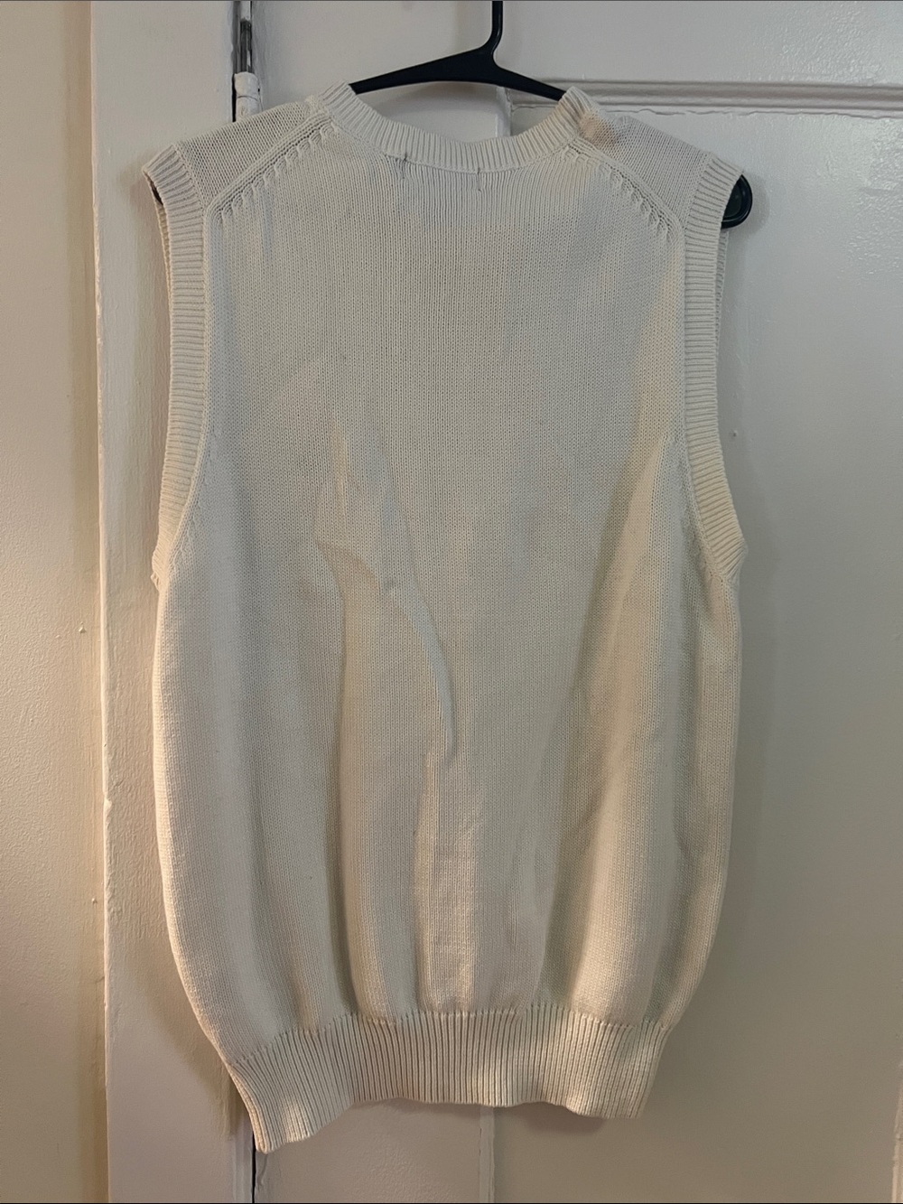 Polo by Ralph Lauren Cream V-Neck Sweater Vest with Navy Pony - Picture 2 of 5